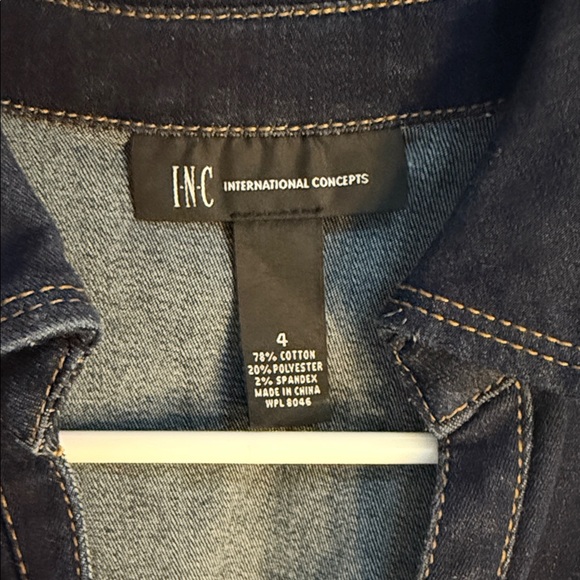 INC International Concepts Navy Sleeveless Midi Dress - Picture 2 of 3